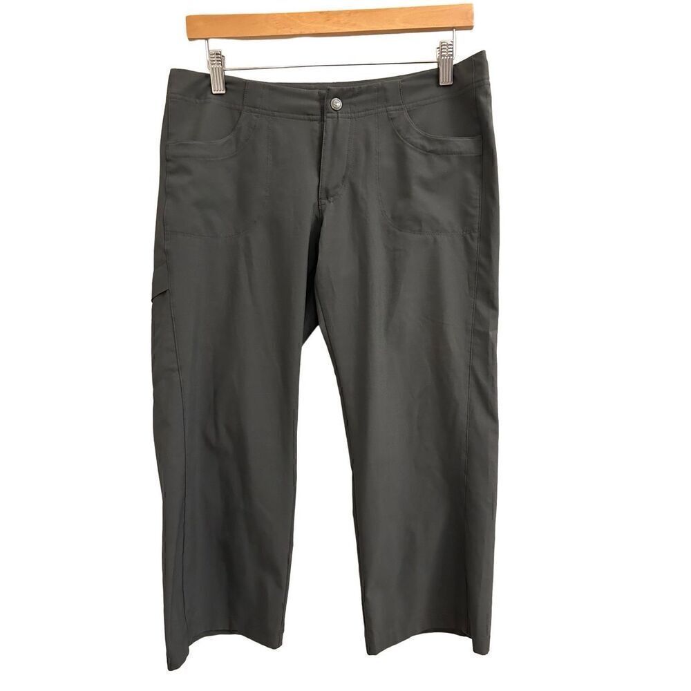 Patagonia All-out Capris size 6 forge gray stretchy GUC